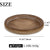 Hanobe Wood Decorative Tray Round: Brown Bead Tray for Coffee Table Rustic Wooden Trays Decor Farmhouse Kitchen Counter Circle Tray Vintage Centerpiece for Living Room Candle Holder Home Organizer
