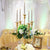Gold Candelabra Wedding Centrepieces for Tables, 2 Pcs Flower Arrangement Stand & 5 Arms Candlestick Holders for Wedding Party Dinner Table Centrepiece Decorative Home Accessories