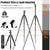 Lusweimi Camera Tripod, 66 inch Aluminum Monopod Tripod for DSLR, Heavy Duty Foldable Tripod with 360 Degree Ball Head And Quick Release Plate, Loads Up to 22 lbs for Travel and Photography