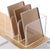 SANRUI Magazine Rack 3 Vertical Compartments Magazine File Holder,Document Folder for Office Organization and Storage,Clear Desk Organizer