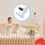 KAWA Baby Monitor Holder, Universal Baby Monitor Mount for Crib, Flexible Baby Monitor Holder, Compatible for All 1/4 Triple Hole Baby Monitor Camera, Without Tools or Wall Damage
