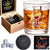 18th Birthday Gifts for Boys, Vintage 2005 Whiskey Glass Set - 18th Birthday Decorations - 18 Years Anniversary, Bday Gifts Ideas for Him, BoyFriend, Friends - Wood Box & Whiskey Stones & Coaster
