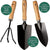Lebensfrohh Garden Tool Set (9 Pieces – 4 Tools, Tote Bag, Spray Bottle, Labels, Gloves, Plant Tie)