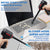 3-in-1 Computer Vacuum Cleaner, Compressed Air Duster Blower, Portable Handheld Cordless Car Hoover, Rechargeable, Mini Keyboard Cleaner Kit, Electric Spray air can for PC, Laptop, Electronics