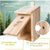 wildtier herz I Nesting Box for Cabbage Tits, Wild Birds - Weatherproof, Made from Untreated Wood - Birdhouse, Nesting House I Including Guide & Ground Calendar