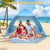 Pop Up Beach Tent for 1-3 Person/2-4 Person, UPF 50+ UV Sun Shelter, Automatic Instant Portable Beach Tent, Sun Shade Shelter with 4 Sides Ventilation Design, Outdoor Pop Up Tent for Family
