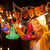 welodorir Halloween Decorations Glowing Witch Hat, 8Pcs Hanging Glowing Witch Hats Light-Emitting String Lights for Outdoor Gard Tree Yard Party Decor