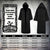 Hicarer Hooded Robe Cloak for Men Kid Halloween Wizard Costume Knight Cosplay Elven Cape Medieval Renaissance Costume (Black,Adult, Large)
