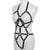 XISESEA Women Body Harness Bra Set: Fashion Strappy Lingerie Set Sexy Cage Bra Elastic Cupless Bra Punk Gothic Harness Belt