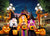 AIIKES 8x6FT Halloween Backdrop Halloween Castle Backdrop for Photography Park Pumpkin Birthday Party Decorations Baby Shower Banner Studio Props 12-327