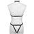 XISESEA Women Body Harness Bra Set: Fashion Strappy Lingerie Set Sexy Cage Bra Elastic Cupless Bra Punk Gothic Harness Belt