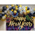 Happy New Year Backdrop New Year Party Photography Background Firework New Years Decoration Banner 2023 Fmily New Years Eve Party Supplies (8x6FT)