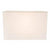 Contemporary and Stylish Ivory White Linen Fabric Rectangular Lamp Shade for Wall Ceiling or Table - 29cm Length 60w Maximum Suitable for The Home or Commercial Usage by Happy Homewares