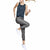 Under Armour UA HeatGear Ankle Crop, Three Quarter Leggings for Yoga & Workouts, Stretchy & Comfortable Workout Leggings Women, Black (Charcoal Light Heather/Black/Metallic Silver (019)), XS