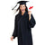 Formemory Graduation Gown and Mortarboard Cap, Academic Gown, Graduation Robe with 2021 Year Seal and Tassel, Graduation Costume for University Graduation Ceremonies, Black, Unisex (XL)