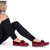 RockDove Women's Naomi Faux Fur Moccasin Slipper, Size 8 UK Women, Wine