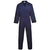 Portwest Euro Work Men's Polycotton Coverall , Tall Trouser Length, Colour: Navy, Size: L, S999NATL