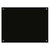 4 THOUGHT Glass Whiteboard, 60 x 90 cm Tempered Glass Notice Board, Non Magnetic Dry Erase Board for Wall, Black
