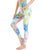 AMYTIS LINGERIE Womens Yoga Pants with Pockets High Waist Gym Leggings Tie Dye Workout Pattern Tummy Control Leggings