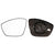 Aftermarket 388-PGG174H-10164, Left Passenger Side Wing Mirror Glass (Heated) With Holder