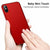 Meifigno Slim Fit iPhone X Case/iPhone Xs Case, [Soft Microfiber Lining + Tempered Glass Screen Protector], Hard PC Ultra Thin Matte Phone Cover for Apple iPhone X/Xs 5.8 inch, Red