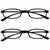 Opulize Fly 2 Pack Pocket Size Super Light Reading Glasses Matt Black Mens Womens RR67-1 +1.50