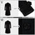 APTRO Mens Wool Coats Long Coats Thick Winter Jacket Elegant Outwear 80% Wool Trench Coat 1818 Black XXL