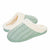 Ladies Slipper House Memory Foam Knitted Slippers Comfort and Warm Slippers for Womens Indoor Non-Slip Plush Slippers(Mint Green-K,9/10 UK,42/43 EU)