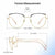 Firmoo Blue Light Blocking Glasses Women, Cat Eye Anti Glare Computer Glasses Reduce Headaches, Blue Light Protection Glasses Gold
