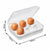Rotho, Fun, Transport box for 6 eggs, Plastic (PP) BPA-free, transparent, 20,0 x 14,0 x 6,0 cm