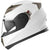 Motorbike Full Face ECE Helmet - YEMA YM-829 Racing Motorcycle Helmet with Sun Visor - White, XL