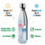 Shinemefly Stainless Steel Water Bottle 350ml/500ml/750ml, Insulated Water Bottle BPA Free For 12 Hours Hot & 24 Hours Cold Drinks, Leak-Proof Vacuum Metal Water Bottle For Life - Beige Flamingo