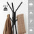 VASAGLE Rack Stand, Coat Tree, Hall Tree Free Standing, Industrial Style, with 2 Shelves, for Clothes, Hat, Bag, Greige and Black RCR016B02