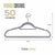 Utopia Home [50 Pack] Premium Velvet Hangers with Tie Bar - Heavy Duty - Slim & Non Slip - Velvet Suit Hangers, Clothes Hanger (Grey)