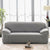 WOWTOY Sofa Cover 1 2 3 4 Seater Slip Cover Sofa Couch Stretch Elastic Fabric Sofa Protector (2 Seater, Grey)