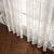 MIULEE 2 Panel Contemporary Decorative Ring Top Eyelet Voile Curtains Elegance Pinstripe Sheer Panels for Bedroom Livingroom Nursery Room 55