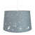 Fun Rockets and Stars Childrens/Kids Grey Cotton Bedroom Pendant or Lamp Shade Creates Stunning Effect Against The Wall by Happy Homewares