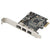 Syba Low Profile PCI-Express Firewire Card with Two 1394b Ports and One 1394a Port (2B1A), TI Chipset, Extra Regular Bracket SD-PEX30009