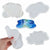 CCCYMM Set of 6 Irregular Silicone Resin Coaster Moulds with 2 Size for DIY Coaster Home Decoration