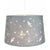 Fun Rockets and Stars Childrens/Kids Grey Cotton Bedroom Pendant or Lamp Shade Creates Stunning Effect Against The Wall by Happy Homewares