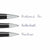 Montblanc Rollerball Refills Mystery Black 105164 - Refills only for Montblanc Meisterstück LeGrand - Size M - 2 x Montblanc Refill Rollerball M cannot be used for other models