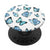 Blue Butterflies Pattern For Girls and Women on White PopSockets PopGrip: Swappable Grip for Phones & Tablets