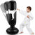 LEOHOME Inflatable Punch Bag for Kids, 5.2ft Freestanding Boxing Punching Bag for Practicing Karate, Taekwondo, MMA (Black)