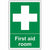 VSafety First Aid Room Sign - Portrait - 200mm x 300mm - Self Adhesive Vinyl