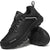 Mens Hiking Shoes Walking Outdoor Trekking Non-Slip Trainers Lace-up Low Casual Shoes Black 12