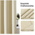 CUCRAF 2 Panels Thermal Insulated Super Soft Drapes Window Treatment Blackout Curtains for Bedroom/Living Room/Nursery - W46 x L54 inch Beige Eyelet Curtains