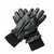 Winter Leather Gloves for Womens Cashmere/Fleece Lined Glove for Motorcycle Driving Riding Black