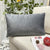 LAXEUYO Velvet Cushion Covers 30x50 cm, Colorful Multi-Color Optional Soft Decorative Square Throw Pillow Cover Pillowcase for Livingroom Sofa Bedroom - Charcoal Gray