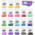 Wtrcsv Wax Candle Dye Colour Soy Wax, Beeswax, Make Coloured Candle, Scented Candle, Birthday Candle, Candle Making with 20 Wicks Candles, Iron Spoon, 18 couleurs(90g)+20 mèches+cuillère en fer