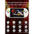 CZT 5.1-inch multi-function video game console color crystal buttons built-in 9600 games MP3MP4 lithium battery game archive AV OUT DV/DC hand-held gaming device (White)